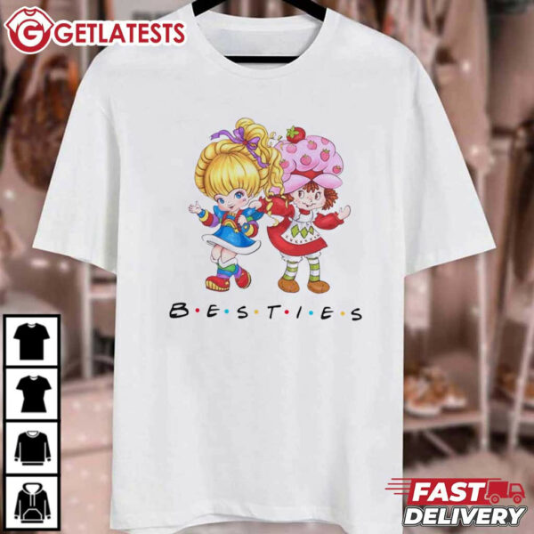 Besties Rainbow Brite and Strawberry Shortcake Friends Cute T Shirt (2)