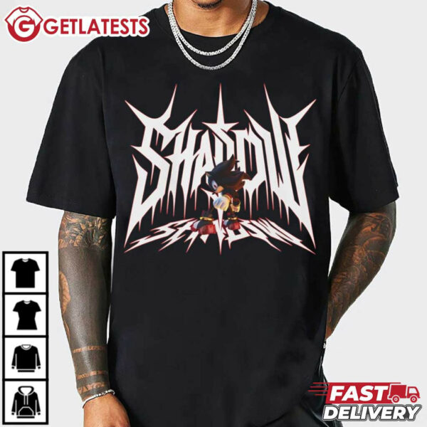 Sonic Shadow The Hedgehog Cartoon T Shirt (2)