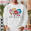 Sonic the Hedgehog Knuckles Tails Amy Rose Friends T Shirt (4)