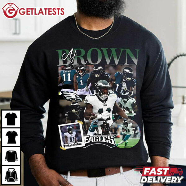 A J Brown Philadelphia Eagles NFL T Shirt (4)