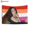 Chappell Roan Lesbian Pride Flag Wall Tapestry