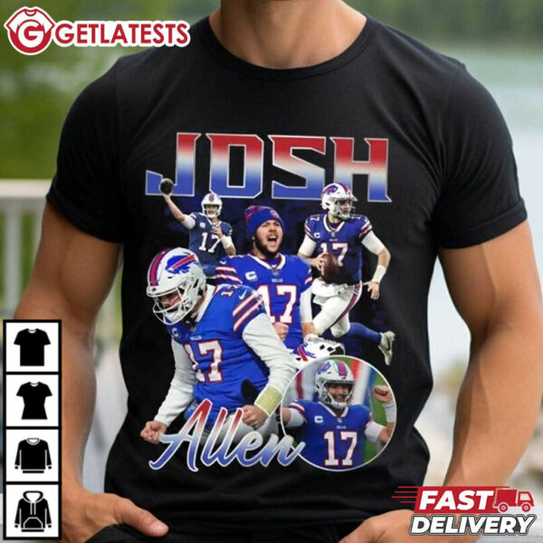 Josh Allen Buffalo Bills American Football NFL T Shirt (2)