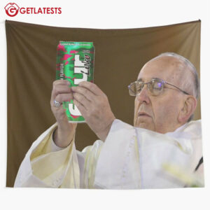 The Pope Four Loko Meme Sprite Wall Tapestry