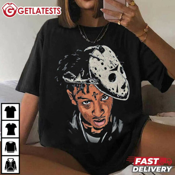 21 Savage Jason Voorhees Mask Hip hop Shirt (3)