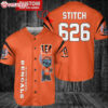 Cincinnati Bengals Lilo & Stitch Custom Name And Number Baseball Jersey