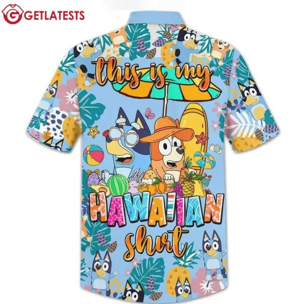 Bluey Aloha mate Real Life Cartoon Summer Hawaiian Shirt (2)