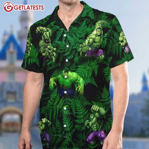 Hulk The Forest Green Tropical Summer Hawaiian Shirt And Shorts (1)