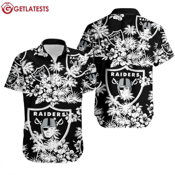 Las Vegas Raiders Tropical Floral Summer Hawaiian Shirt