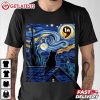 Van Gogh Starry Night Black Cat Comma La Kamala Harris T Shirt (3)