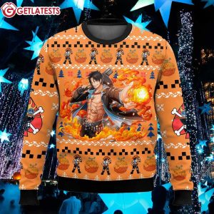 Portgas D Ace One Piece Anime Ugly Sweater (2)