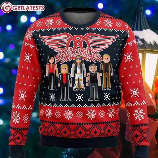 Aerosmith Rock Band Ugly Sweater