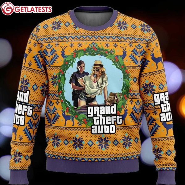 GTA Grand Theft Auto Christmas Ugly Sweater (2)