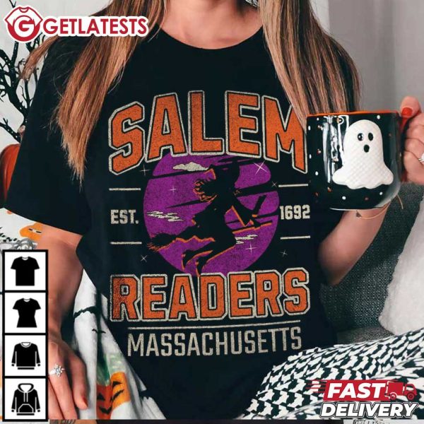 Salem Witch Readers Massachusetts Halloween T Shirt (2)