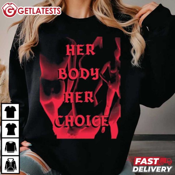 Her Body Her Choice Feminism Abortion T Shirt (2)