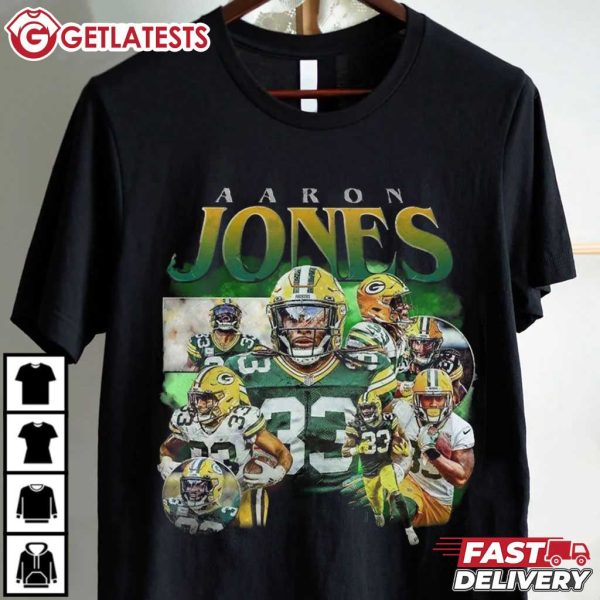 Aaron Jones American Football NFL T Shirt (1)