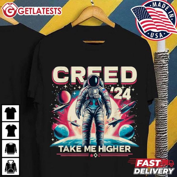 Creed 24 Take Me Higher American Astronaut Graphic Music T Shirt (3)