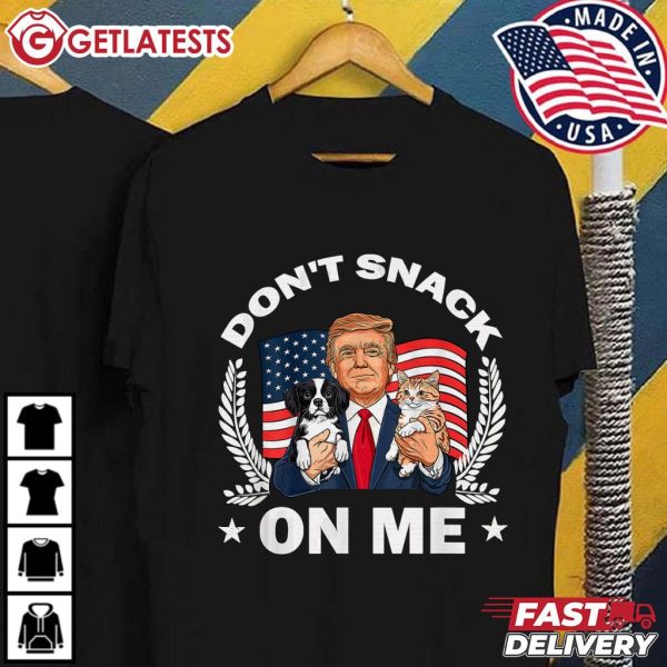 Cat Don’t Snack On Me Trump 2024 Debate T Shirt (2)