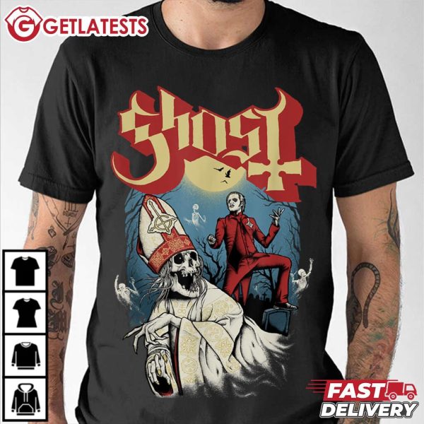 Ghost Swedish Rock Band Papa Nihil Tobias Forge Music T Shirt (2)