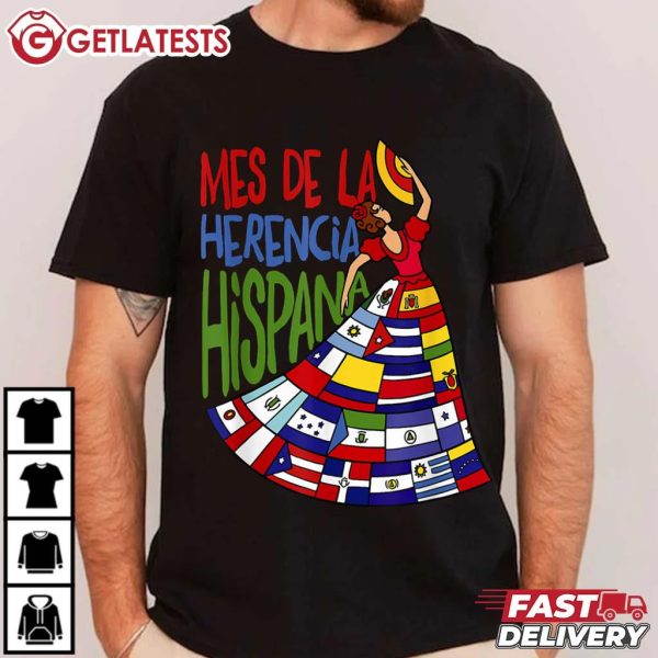 Mes De La Herencia Hispana Hispanic Heritage Month T Shirt (3)