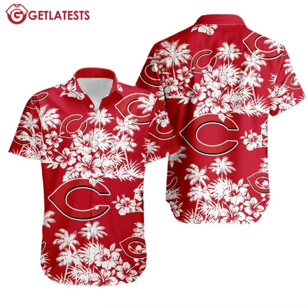 Cincinnati Reds MLB FLoral Tropical Summer Hawaiian Shirt