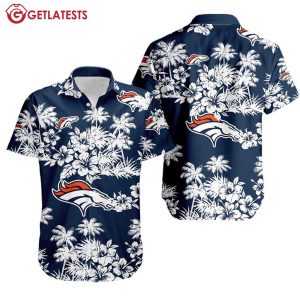 Denver Broncos NFL Floral Pattern Summer Hawaiian Shirt