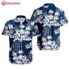 Detroit Tigers MLB Floral Pattern Summer Hawaiian Shirt