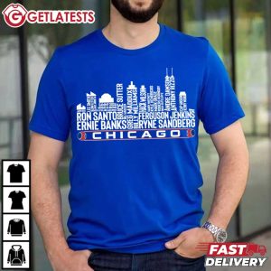 Chicago Baseball Team All Time Legends Chicago City Skyline T Shirt (3)