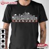 Denver Football Team All Time Legends Denver City Skyline T Shirt (1)