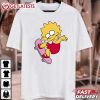 Lisa Simpson Skateboard Simpsons Family Cartoon T Shirt (2)