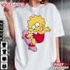 Lisa Simpson Skateboard Simpsons Family Cartoon T Shirt (3)