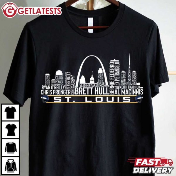 St Louis Hockey Team All Time Legends St Louis City Skyline T Shirt (3)