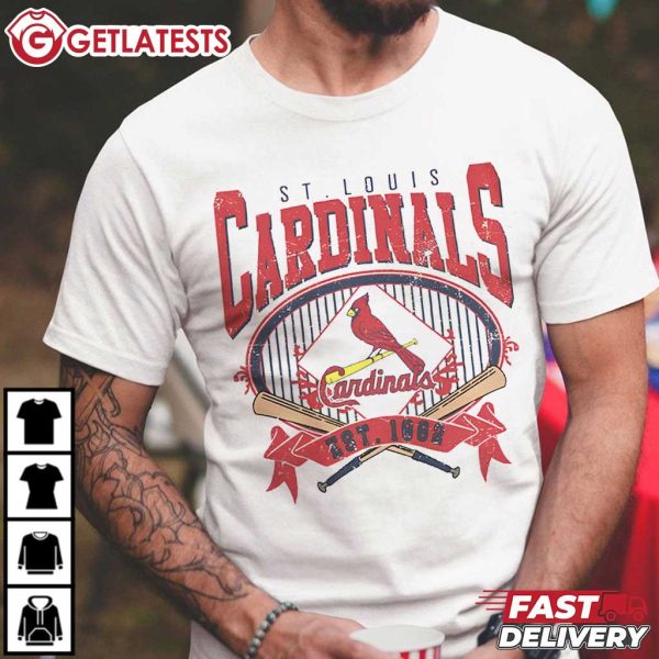 St Louis Cardinals MLB Graphic Vintage T shirt (1)