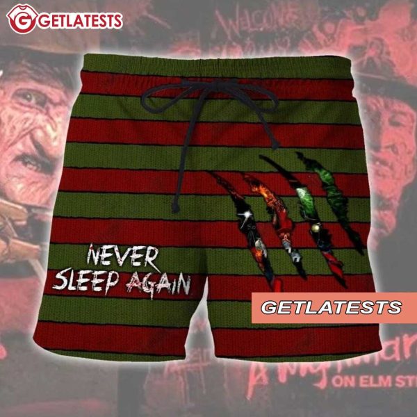 Freddy Krueger Horror Movie Halloween Hawaiian Shorts