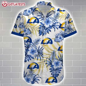 Los Angeles Rams NFL Floral Summer Hawaiian Shirt (1)