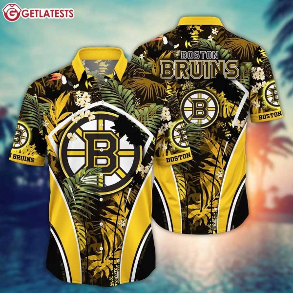 Boston Bruins NHL Floral Tropical Summer Hawaiian Shirt (1)