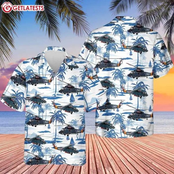 Kaman SH 2 Seasprite US Navy Aircraft Hawaiian Shirt