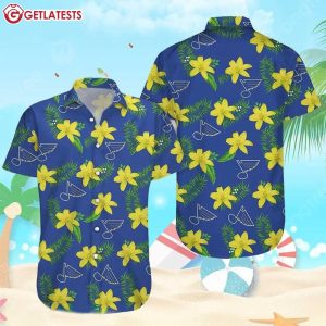 St Louis Blues NHL Floral Summer Hawaiian Shirt