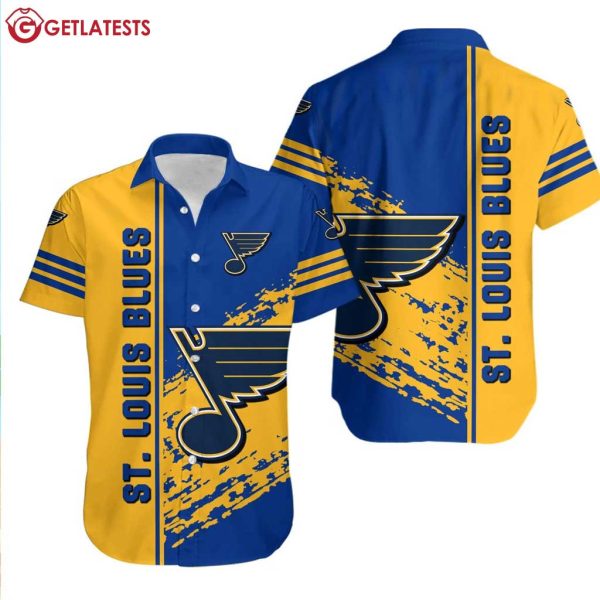 St Louis Blues NHL Yellow And Blue Summer Hawaiian Shirt