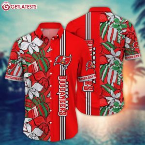 Tampa Bay Buccaneers NFL Floral Summer Red Hawaiian Shirt (1)