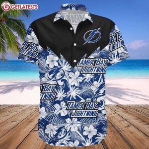 Tampa Bay Lightning NHL Floral Pattern Hawaiian Shirt