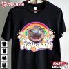 Moo Deng Cute Baby Pygmy Hippo Cloud Rainbow T Shirt (3)