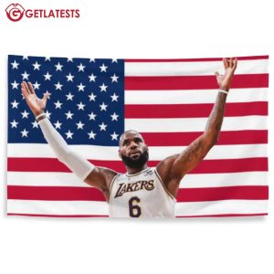 Lebron James Los Angeles Lakers American Wall Flag (1)