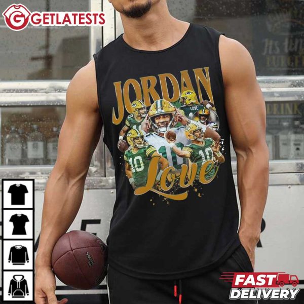 Jordan Love NFL Green Bay Packers Graphic Vintage T Shirt (4)