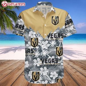 Vegas Golden Knights NHL Tropical Seamless Hawaiian Shirt