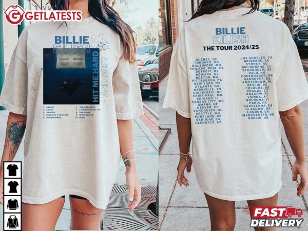 Billie Eilish Hit Me Hard And Soft World Tour 2024 T Shirt (2)