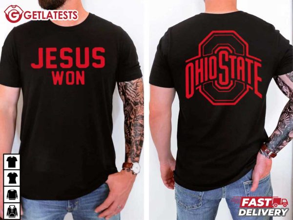 Jesus Won Ohio State Buckeyes T Shirt