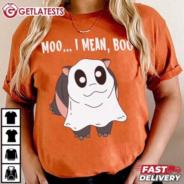 Moo Deng Moo I Mean Boo Halloween T Shirt (5)