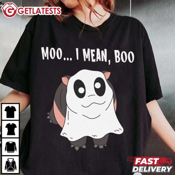 Moo Deng Moo I Mean Boo Halloween T Shirt (6)