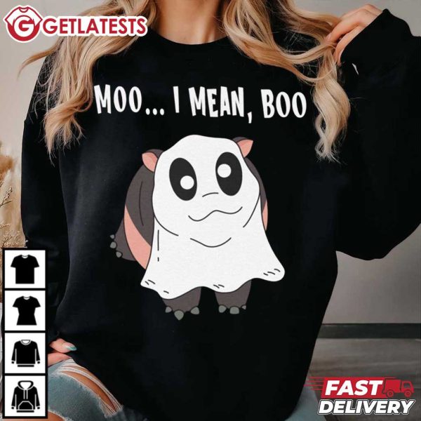 Moo Deng Moo I Mean Boo Halloween T Shirt (7)