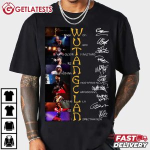 Wu tang Clan Band Members Signatures Music T shirt (1)